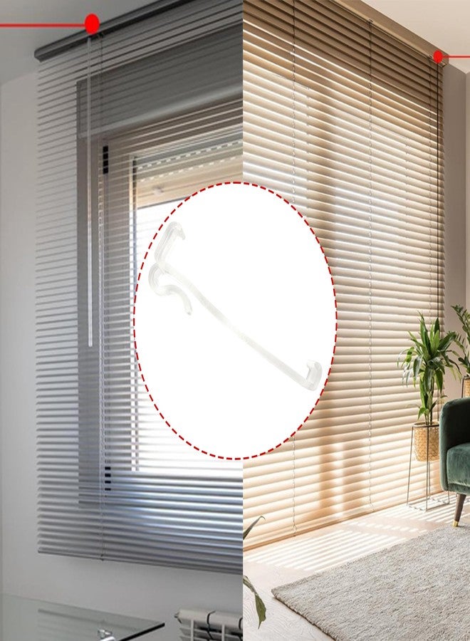 Adyoney 3.25 Inch Clear Plastic Valance Clips, Replacement Clips for Horizontal Blinds Window Valance（20PCS） - Image 4